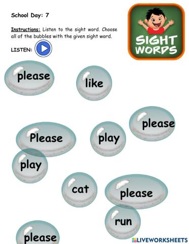 Sight word