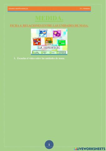 Medida. Ficha 5.