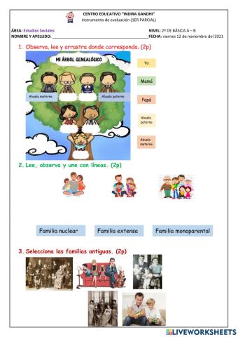 Estudios Sociales-Evaluación I parcial