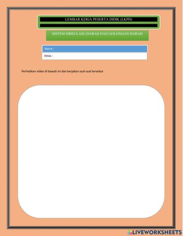 Sistem sirkulasi pada manusia