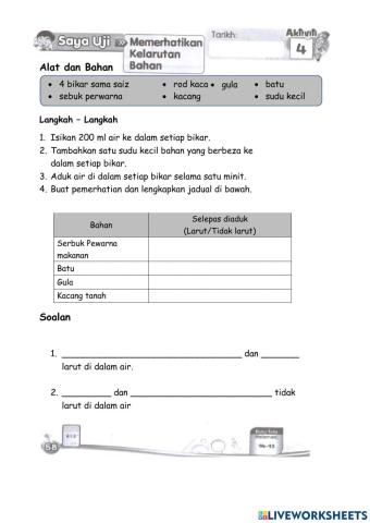 Campuran (TH 2) Aktiviti 4 - MS 58