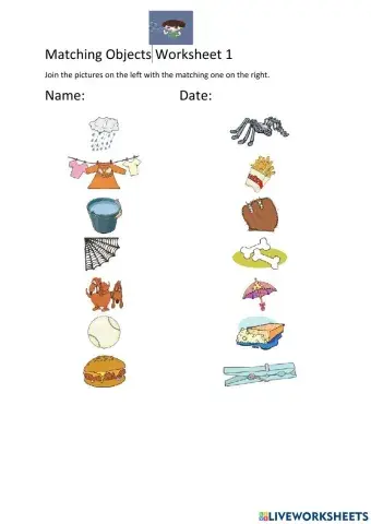 Matching Worksheet 1