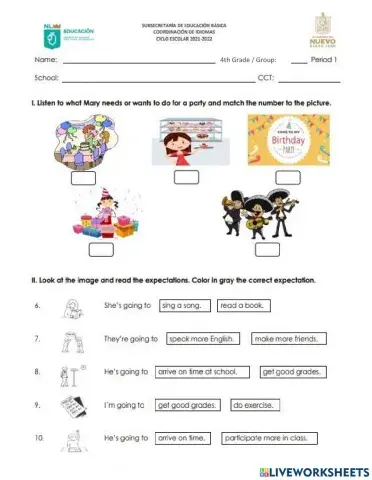 Trimester 1 4th grade exam