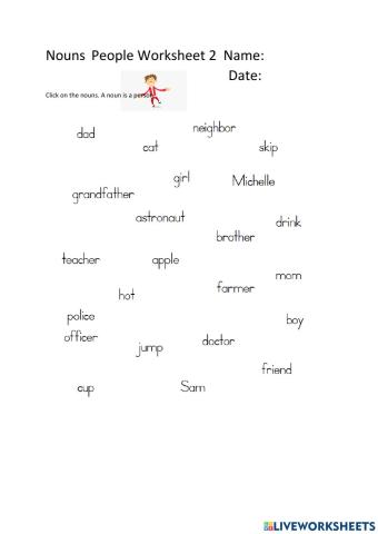 Nouns Worksheet 2