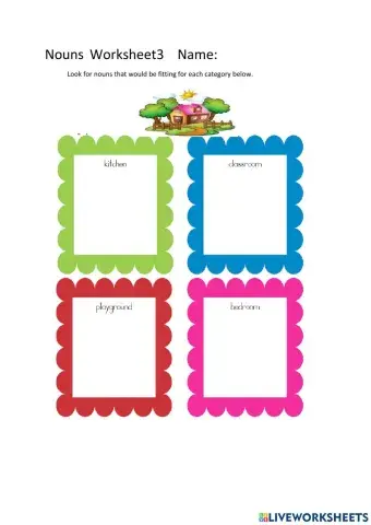 Nouns Worsheet 3