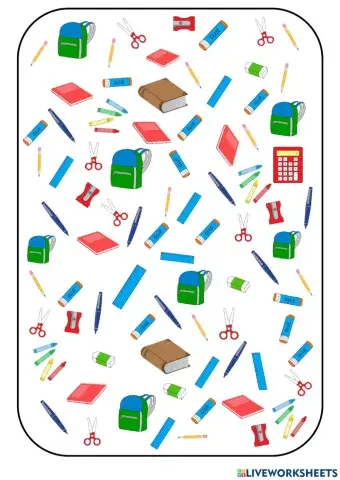 Spot it - I spy... Classroom Objects