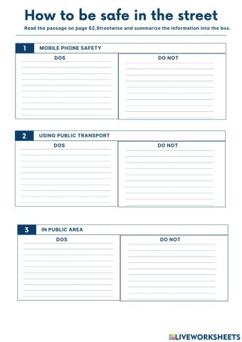 How to be safe in the street