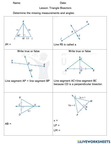 Triangle bisector