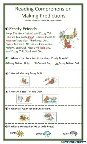 Reading Comprehension-Predictions DJ