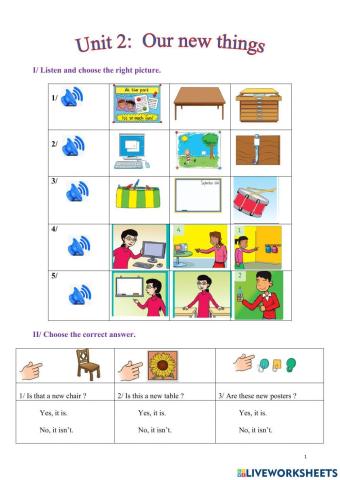 Unit 2: Our new things - Lesson 1,2,3,4,5,6 (Family and Friends Special Edition- Grade 4)