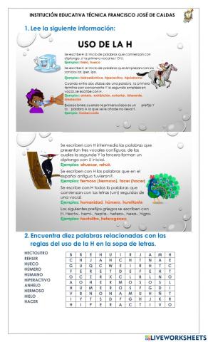 Uso de la h