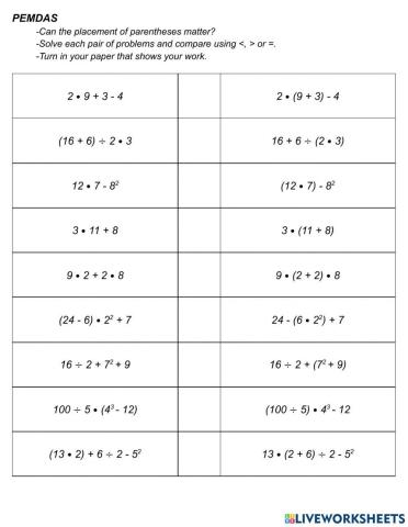 PEMDAS - Do parentheses matter