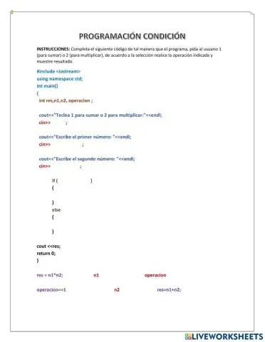 Estructura if..esle c++