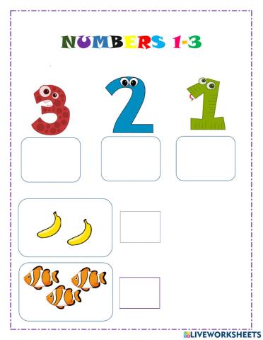 Numbers 1-3