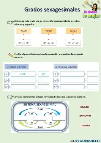 Grados sexagesimales