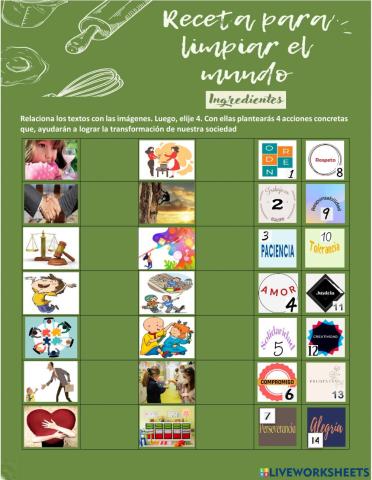 Receta para limpiar el mundo