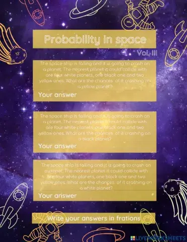 Probablity in space vol 3