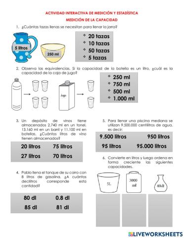 Medición de la capacidad