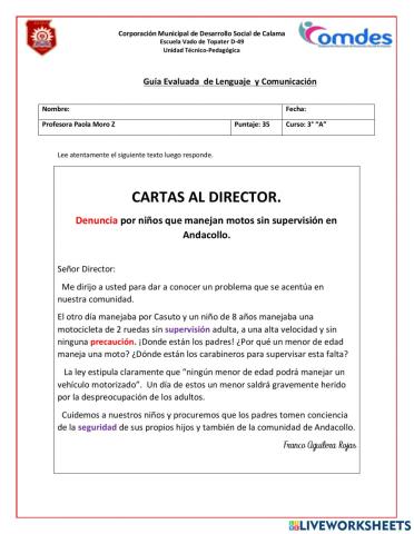 Comprensión lectora