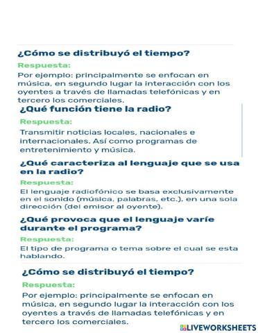 El programa de radio