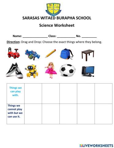 Week 2 activity 1: toys