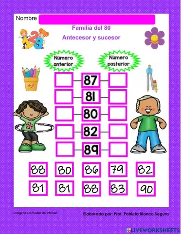 Familia del 80 antecesor y sucesor