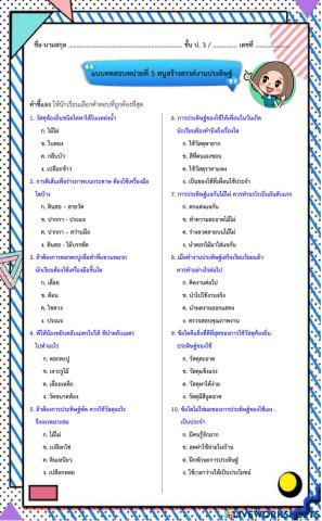 แบบทดสอบ หนูสร้างสรรค์งานประดิษฐ์1