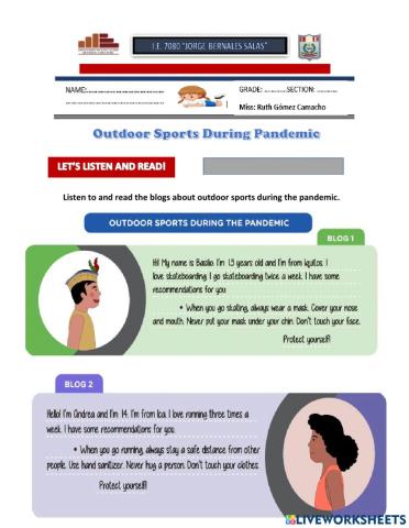 Outdoor sports during the pandemic