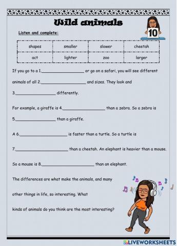 Listening Wild animals