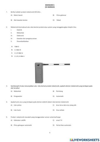 Latihan bah A Mekatronik