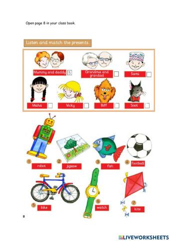 Class and skills book activities