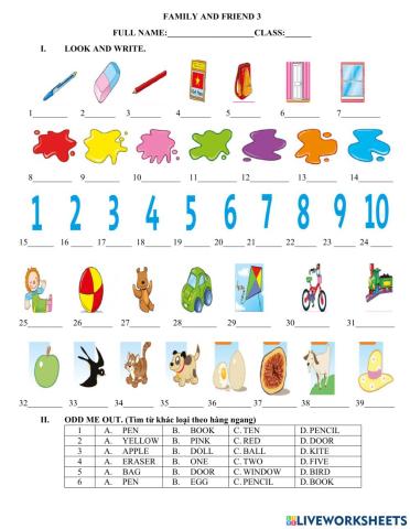 Family and friend 3 units 0-3