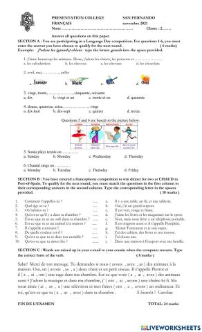 Form 2 Coursework Term 1 Revision