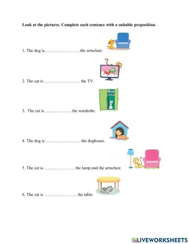 Prepositions of place