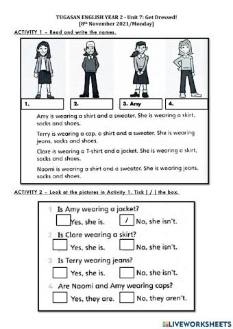 Superminds Unit 7: Get Dressed (Reading 3)