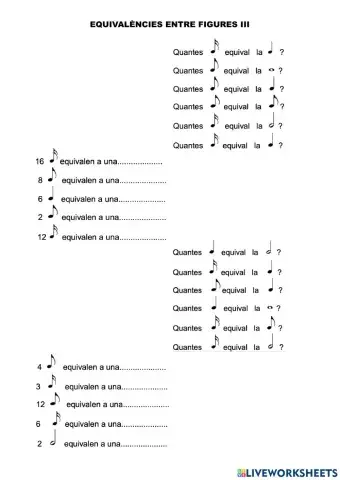 Equivalències Rítmiques III