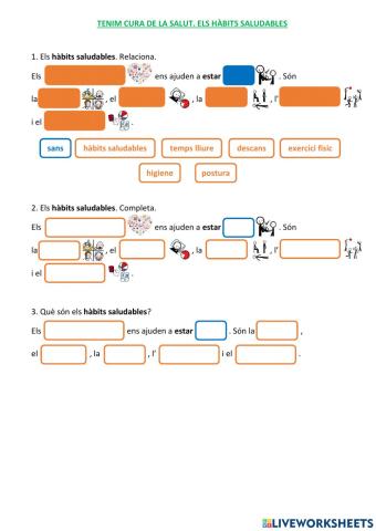 Tenim cura de la salut. Els hàbits saludables