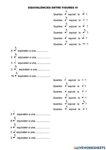 Equivalències Rítmiques IV