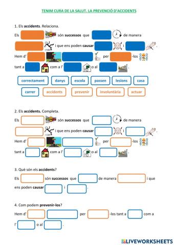 Tenim cura de la salut. La prevenció d'accidents