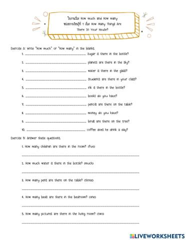 How much and How many