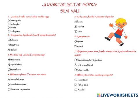 Jussikese seitse sõpra