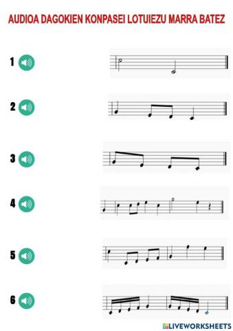 Lotu AUDIOAk KONPASei MARRA BATEZ