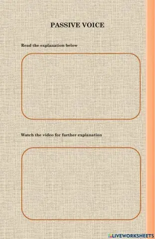 Passive voice for SMA