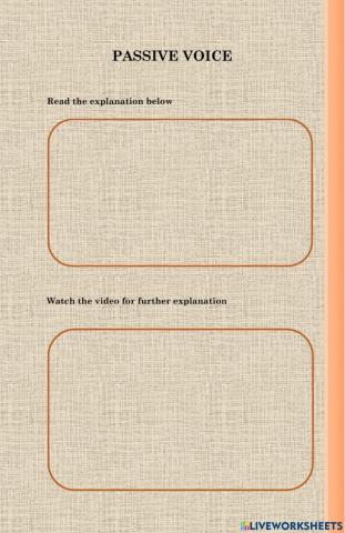 Passive voice for SMA