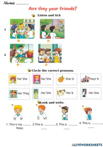 Unit 5 Are they your friends? Lesson 1