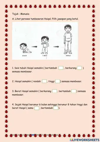 Sains Tahun 2 - Manusia Membesar