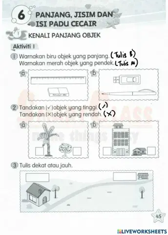 Panjang, jisim & isipadu cecair