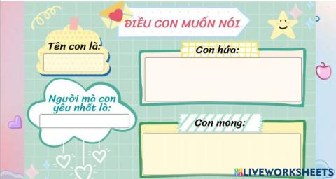 Điều con muốn nói