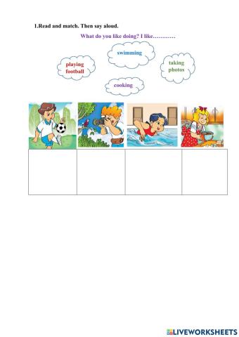 What do you like doing?