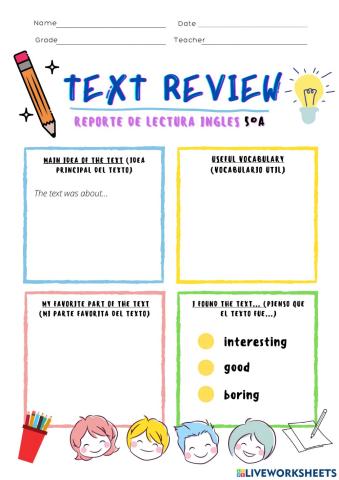 Text review 5°a